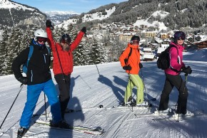 Nixu Skiing Club conquering Swiss Alps