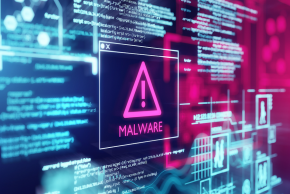 Malware warning on screen